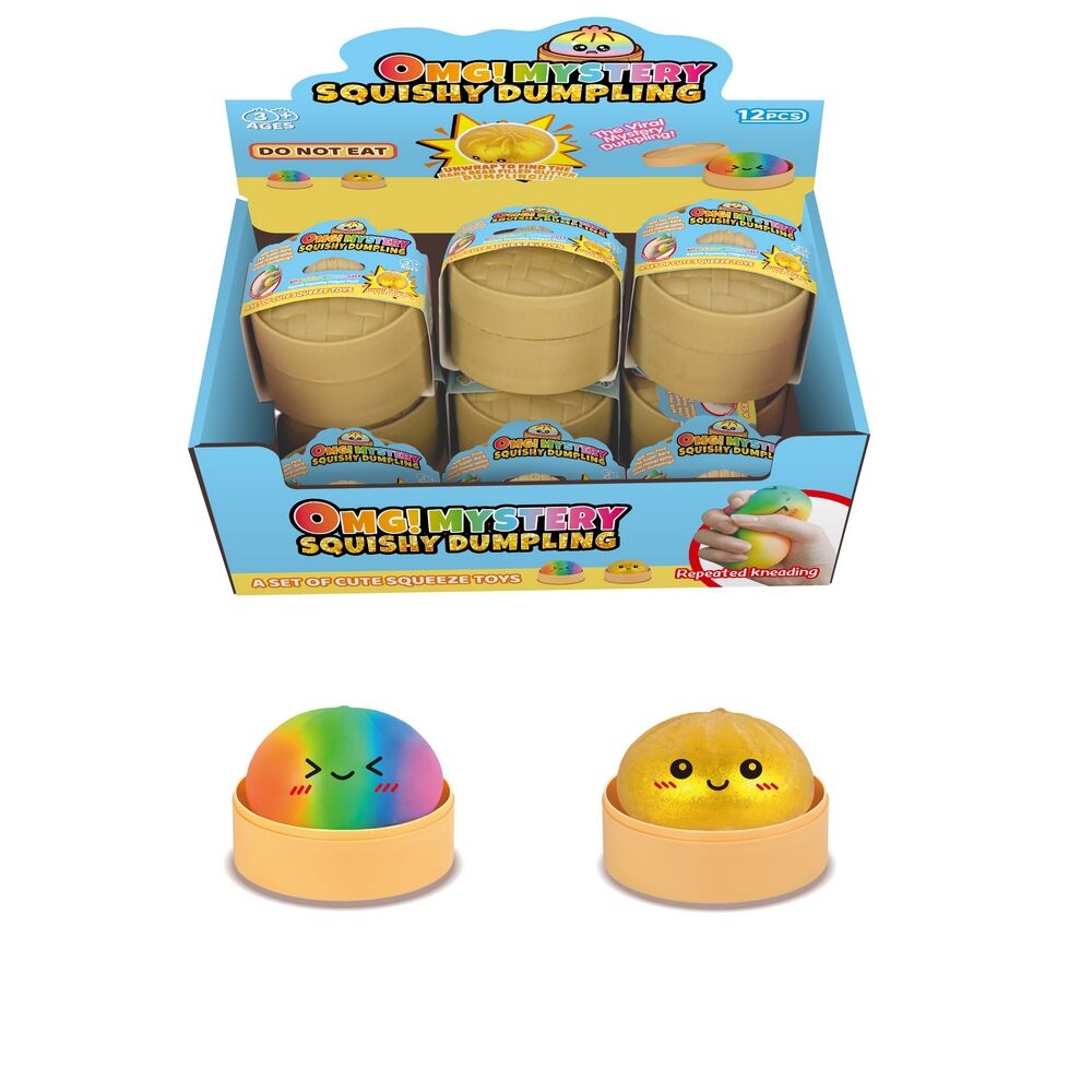 Squishy Mystery Rainbow 8.5cm Dumpling Assorted Fidget Toy