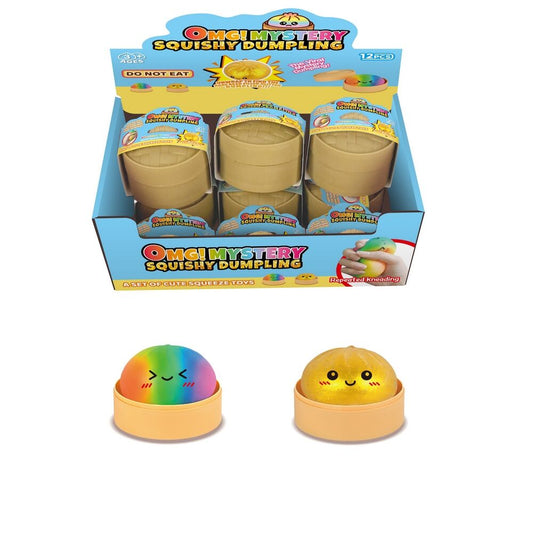 Squishy Mystery Rainbow 8.5cm Dumpling Assorted Fidget Toy