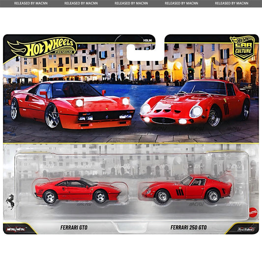 Hot Wheels Car Culture 2-Pack 2027 Mix 1A – Ferrari, BMW & Datsun – Set of 3