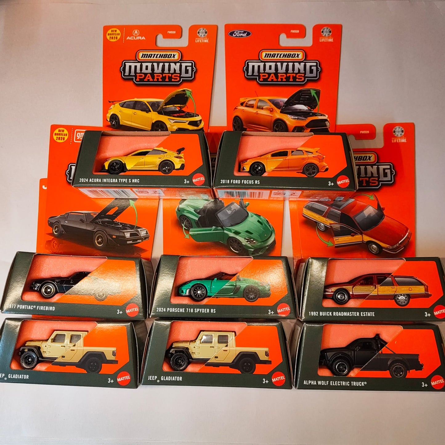 Matchbox Moving Parts 2026 Mix 4M Vehicles Case of 8