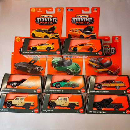 Matchbox Moving Parts 2026 Mix 4M Vehicles Case of 8