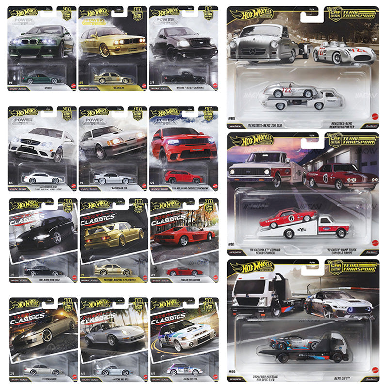 Hot Wheels Car Culture & Team Transport 2026 Factory Set Mega Bundle – 3 Factory Sets