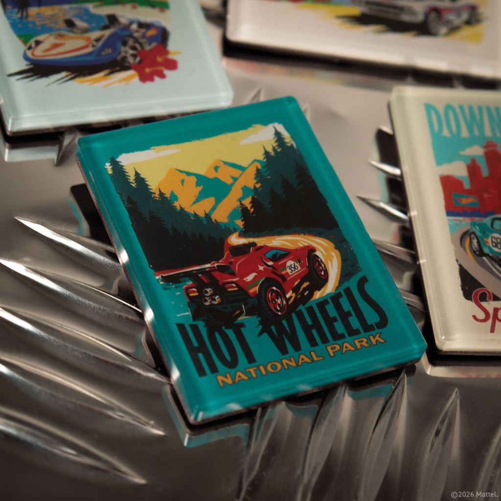 Hot Wheels - Set of Four Location Magnets