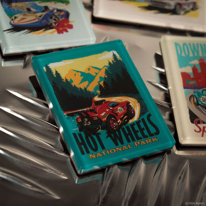 Hot Wheels - Set of Four Location Magnets