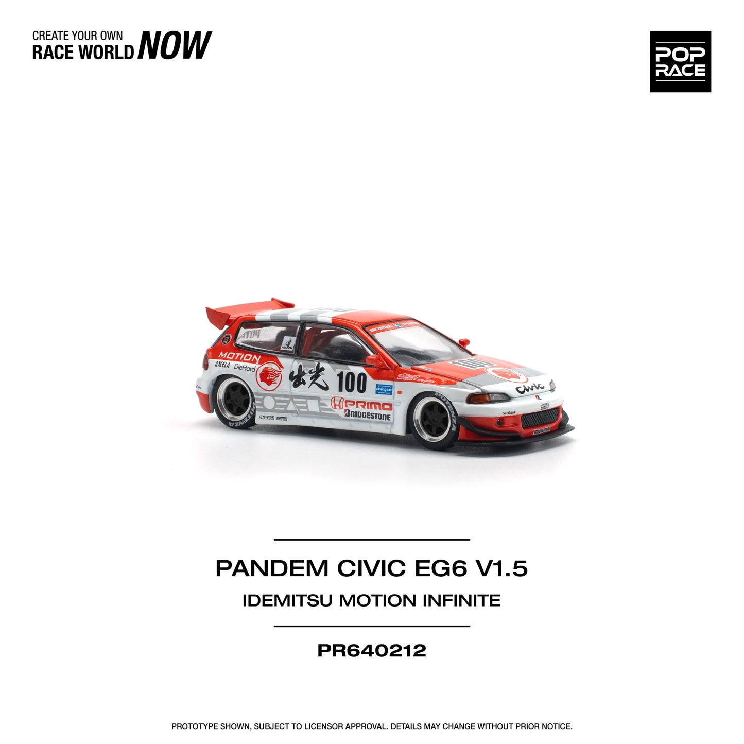 Pop Race Pandem Honda Civic EG6 v1.5 Idemitsu Motion Infinite