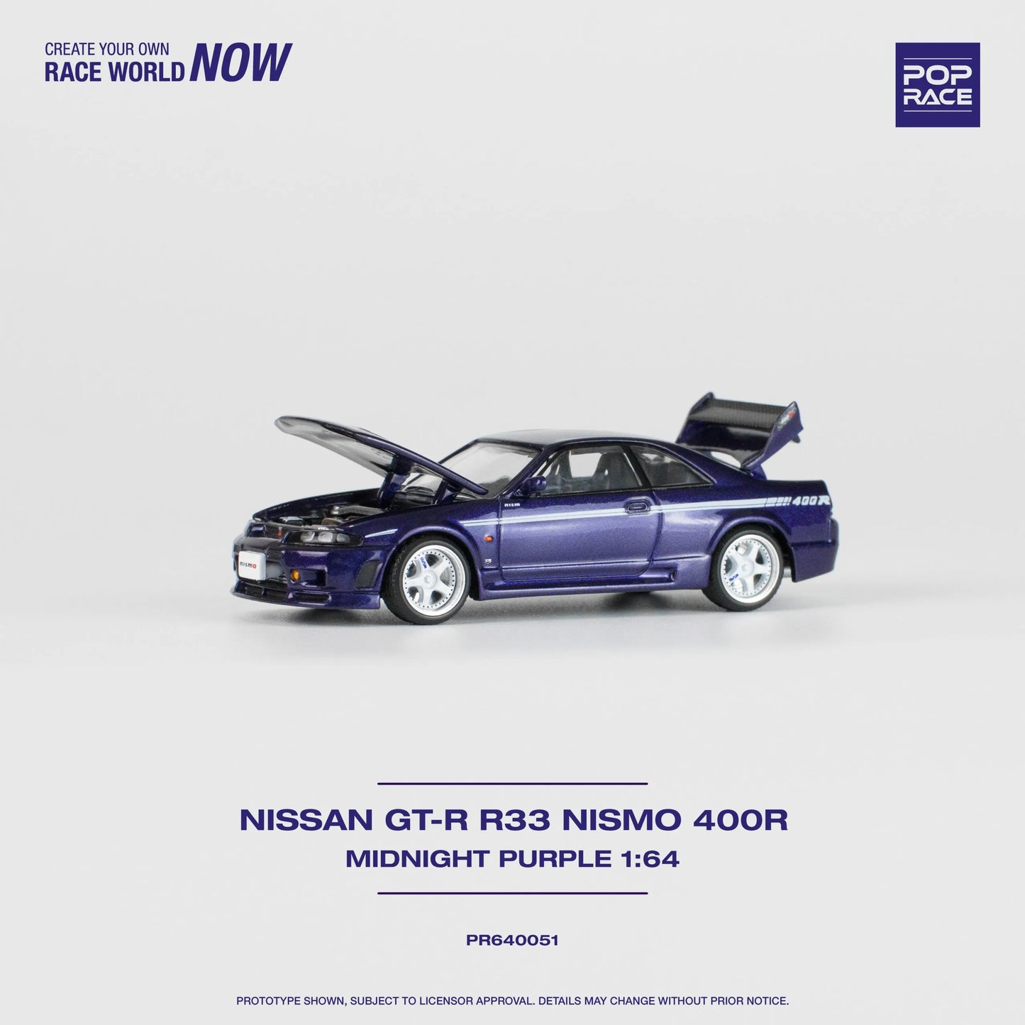 Pop Race Nissan Skyline GT-R (R33) NISMO 400R Midnight Purple