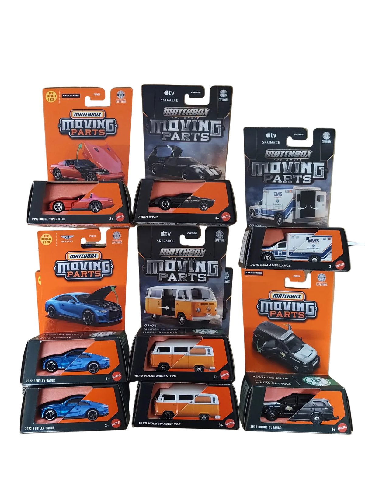 Matchbox Moving Parts 2026 Mix 7Q Case of 8 – Matchbox Movie Vehicles