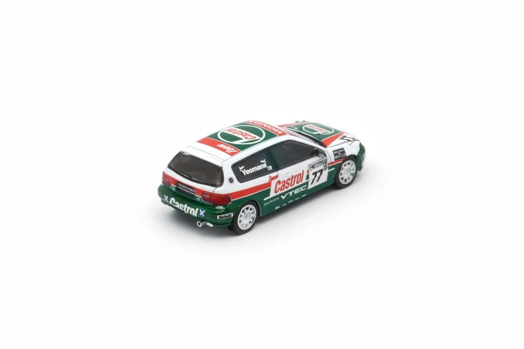 BM Creations 1:64 - Honda Civic EG6 – Castrol 77 National Saloon Car Cup 1993 (HKTSC25)