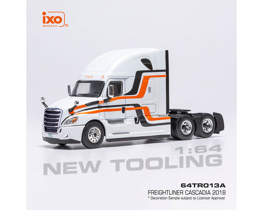 IXO Models 1:64 Freightliner Cascadia 2018 – M White – Limited Edition