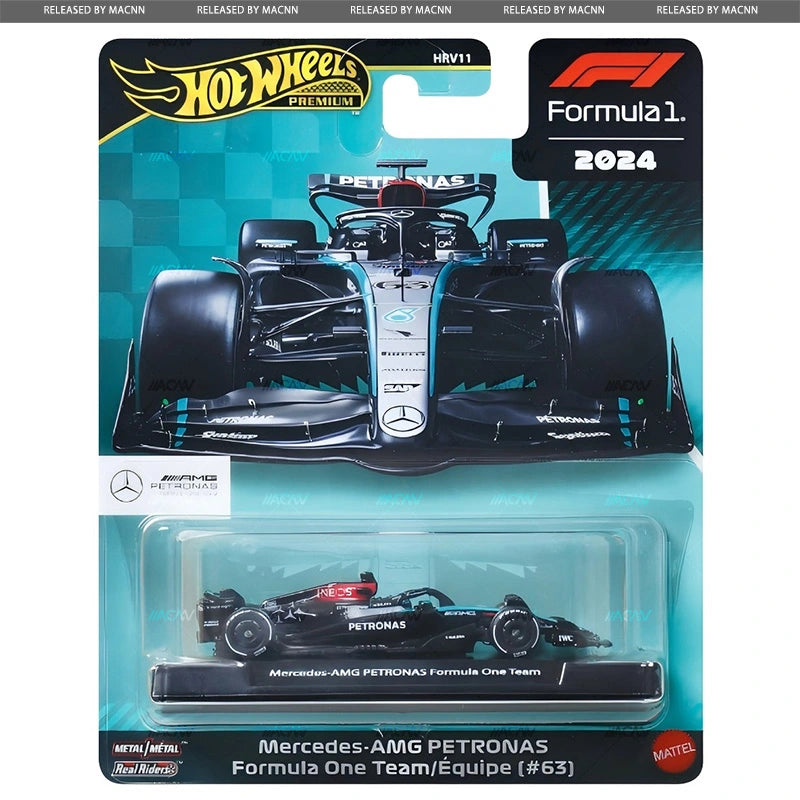 Hot Wheels Formula 1 Premium H Case - Mercedes, McLaren, Red Bull Racing & VCARB (Visa Cash App Racing Bulls) 2025 F1