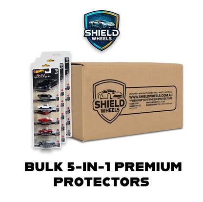 Shield Wheels - Hot Wheels Premium 5 Pack Protectors - Bulk Pack