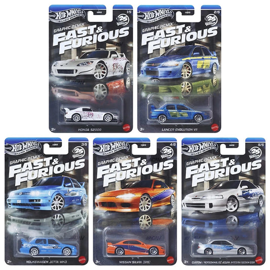 Hot Wheels Fast & Furious Themed Asst 2025 Mix 4L - Graphic Remix