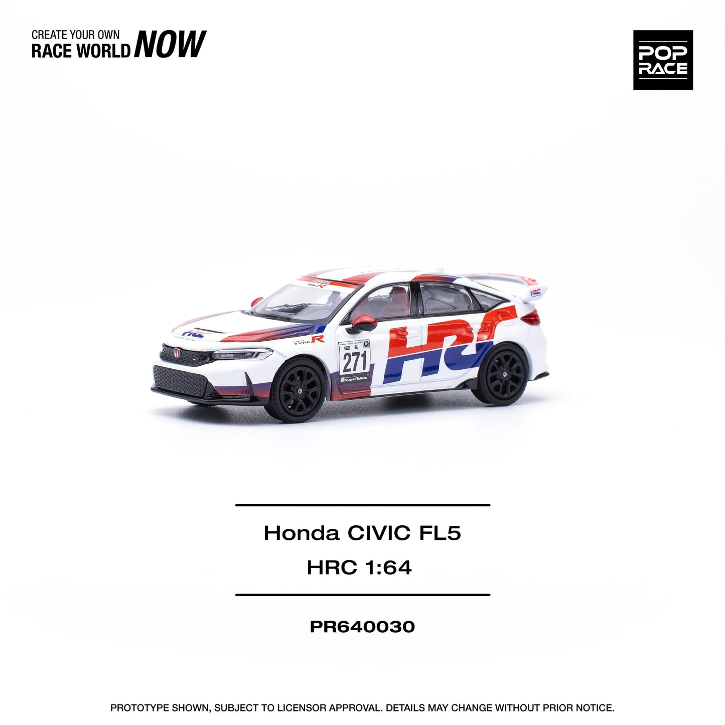 Pop Race 1:64 Honda Civic Type R FL5 TCR HRC – PR64-0030