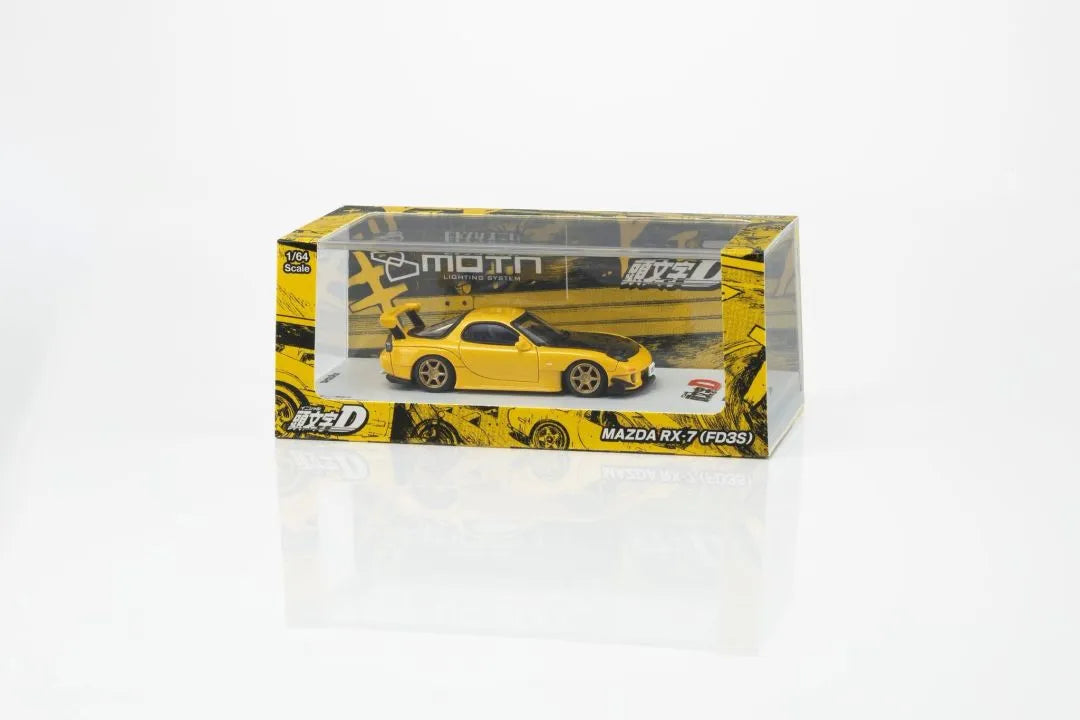 Kyosho Initial D Mazda RX-7 FD3S – Keisuke Takahashi Yellow 1:64