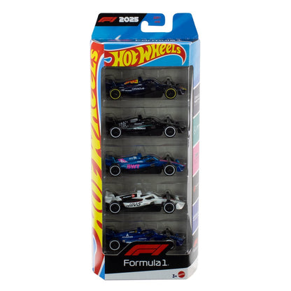 Hot Wheels Formula 1 car set in packaging on a white background