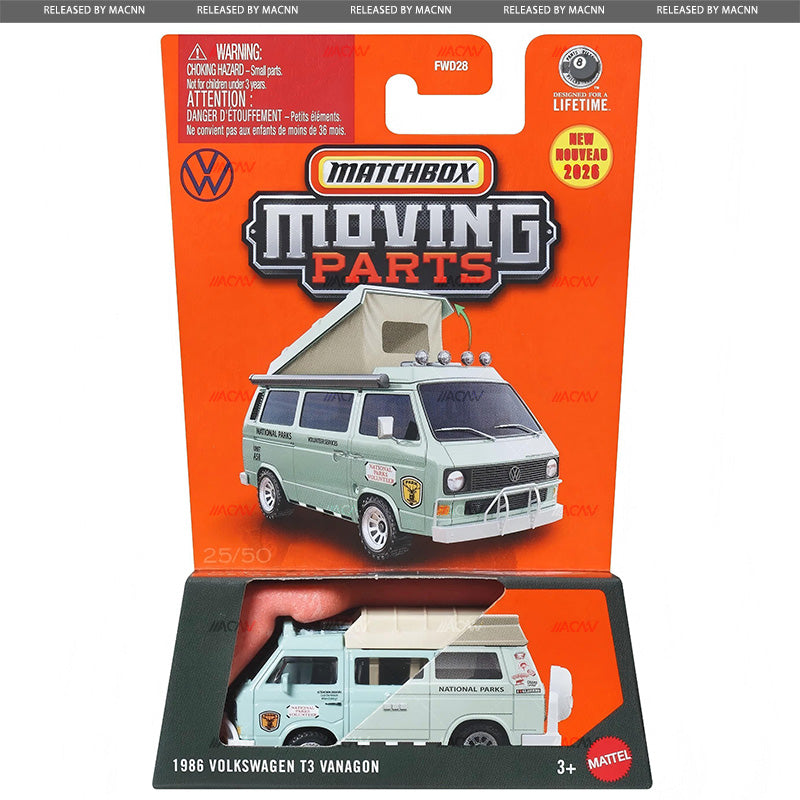 Matchbox Moving Parts 2026 Mix 6P Vehicles Case of 8