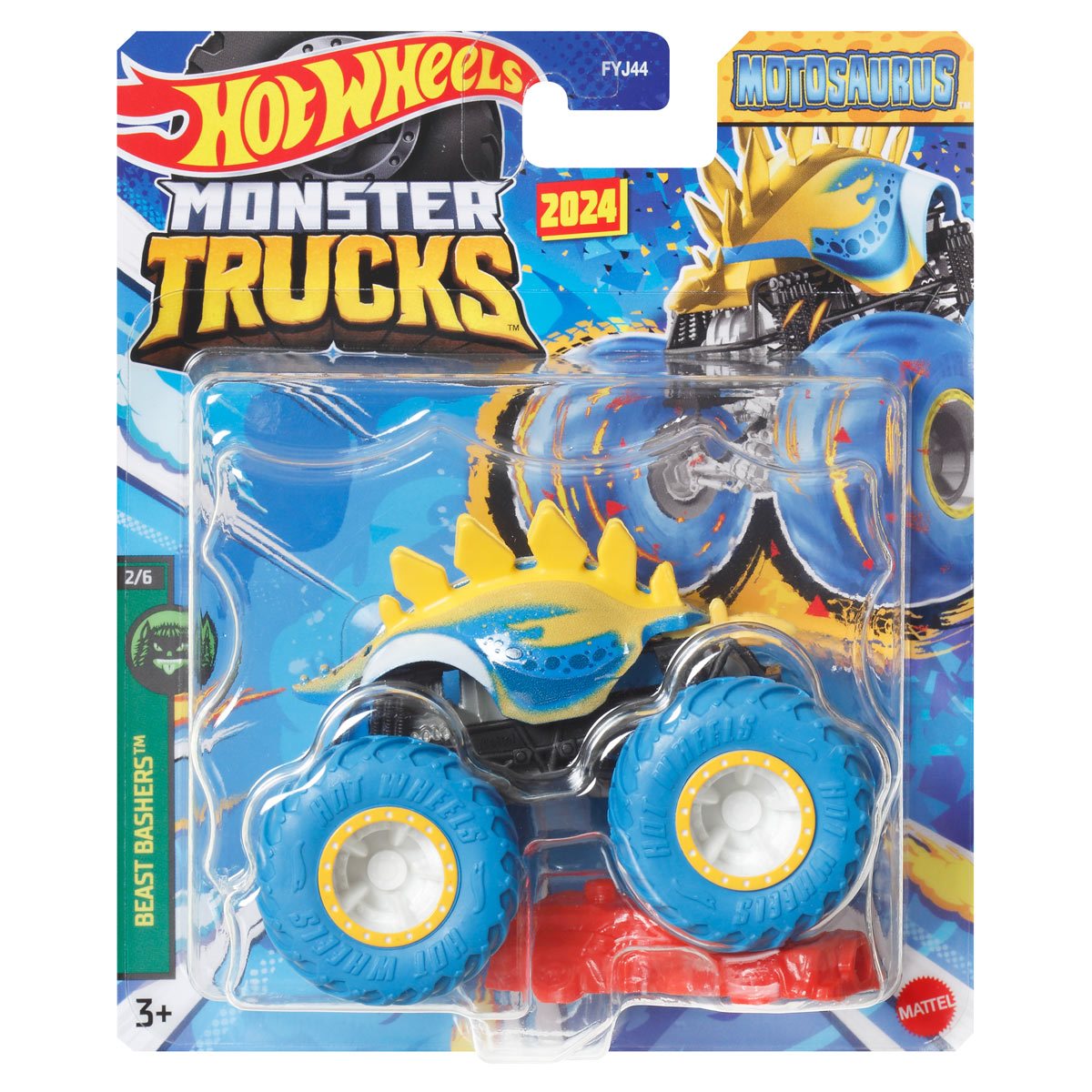 Hot Wheels Monster Trucks 1:64 Scale Mix 6 (F) Case of 8 Vehicles