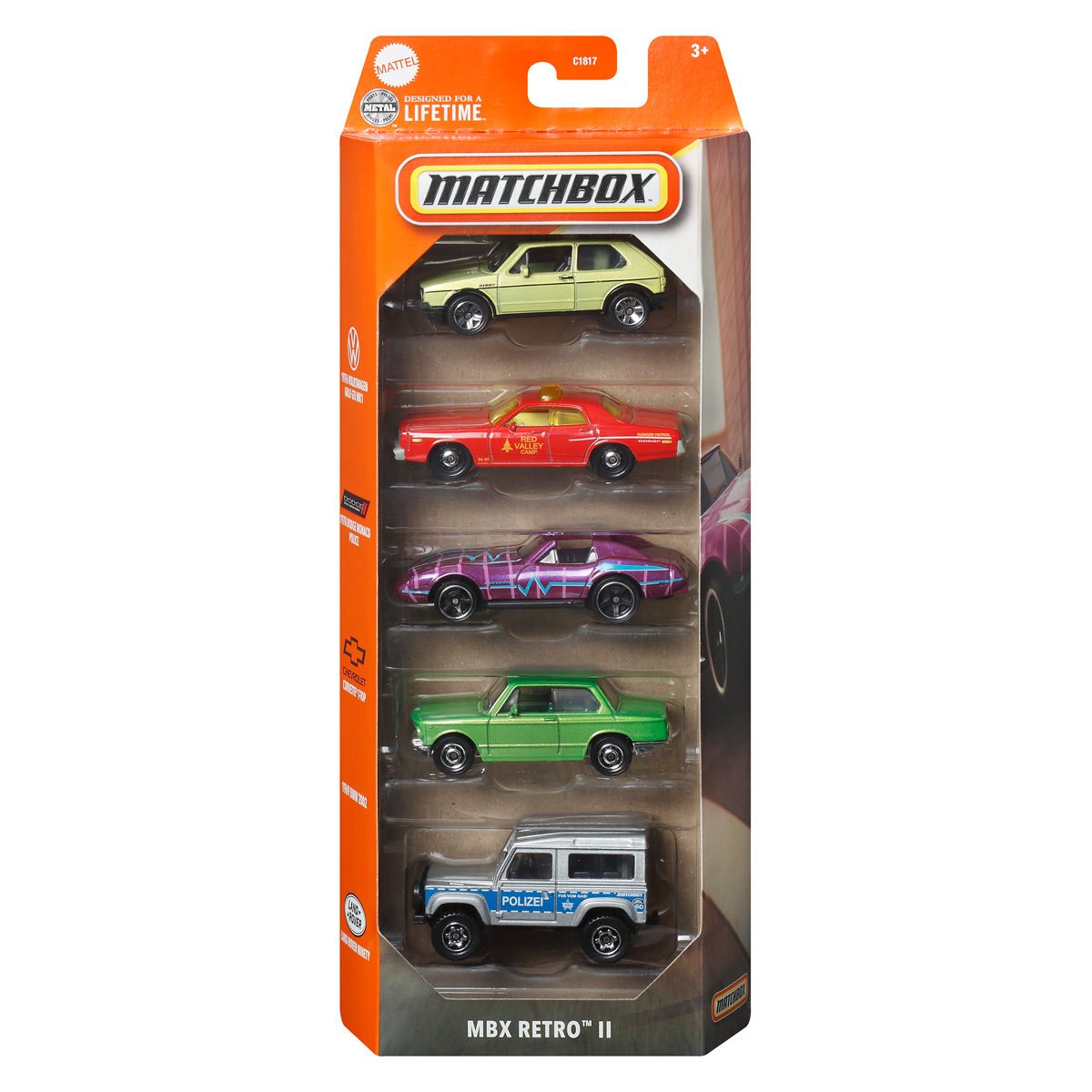 Matchbox Car Collection 5-Pack 2025 Mix 4 Vehicle Case of 12