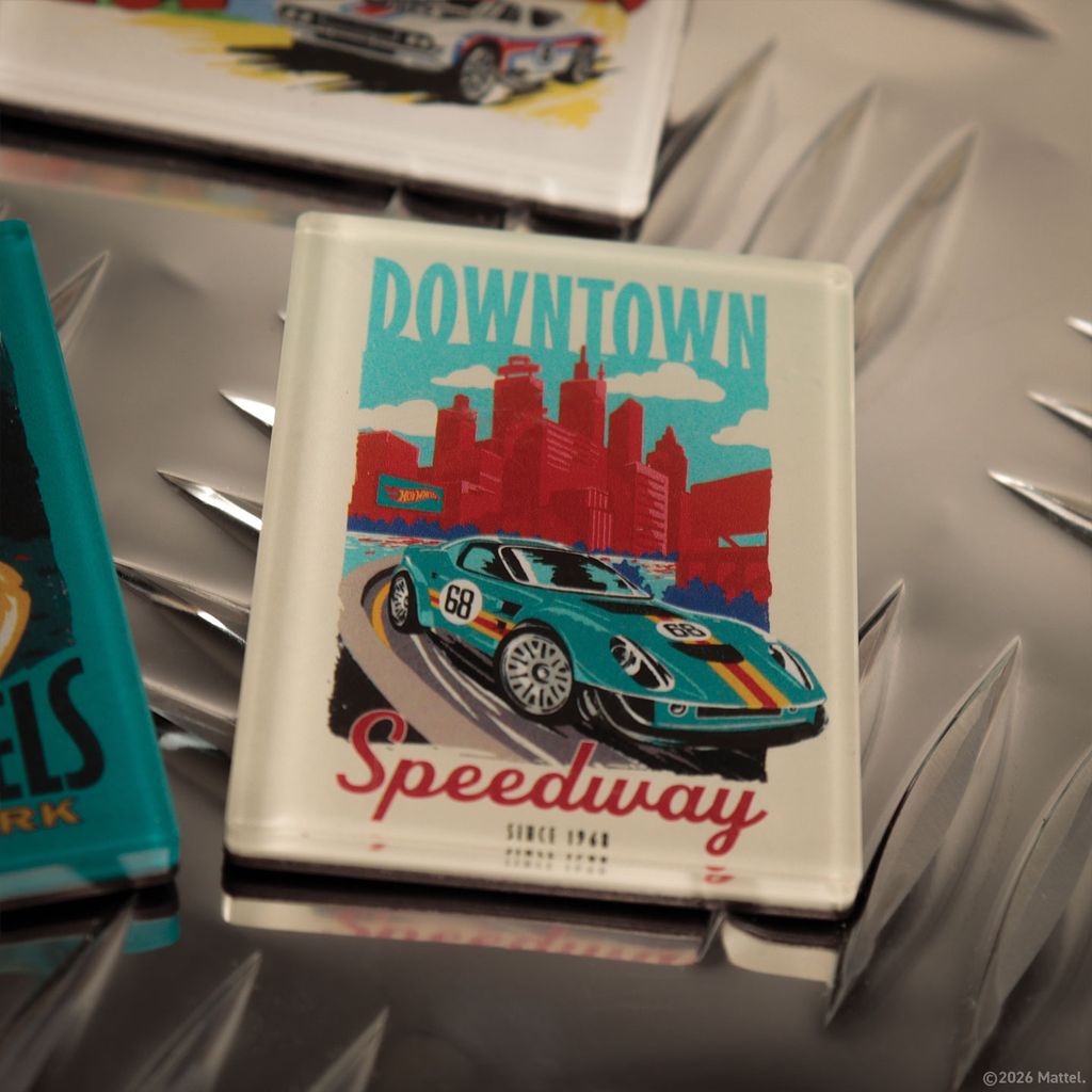 Hot Wheels - Set of Four Location Magnets