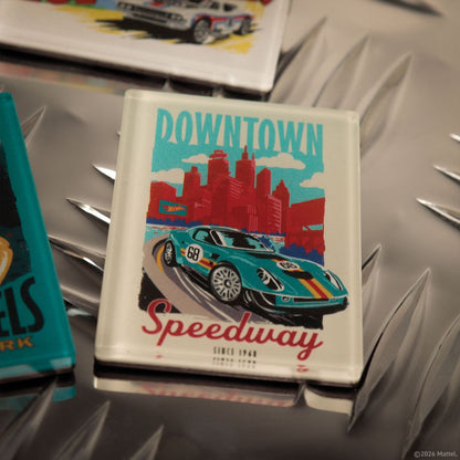 Hot Wheels - Set of Four Location Magnets