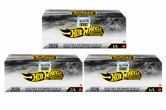 Hot Wheels Car Culture & Team Transport 2026 Factory Set Mega Bundle – 3 Factory Sets