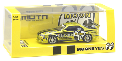 Kyosho Nissan Skyline GT-R R34 MOONEYES Chrome 1:64 diecast