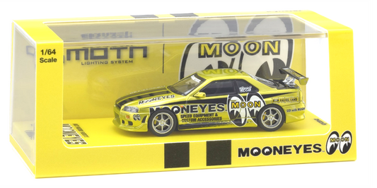 Kyosho Nissan Skyline GT-R R34 MOONEYES Chrome 1:64 diecast