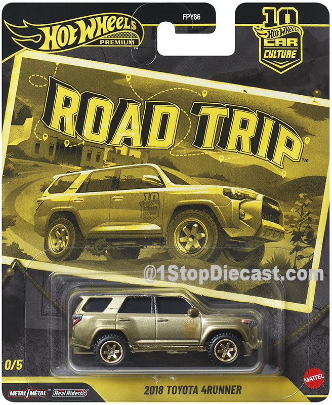 Hot Wheels Car Culture 2026 Mix 7V – Road Trip – 1:64 Premium Case / Set