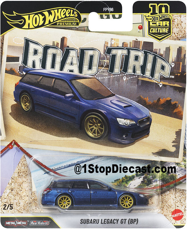 Hot Wheels Car Culture 2026 Mix 7V – Road Trip – 1:64 Premium Case / Set