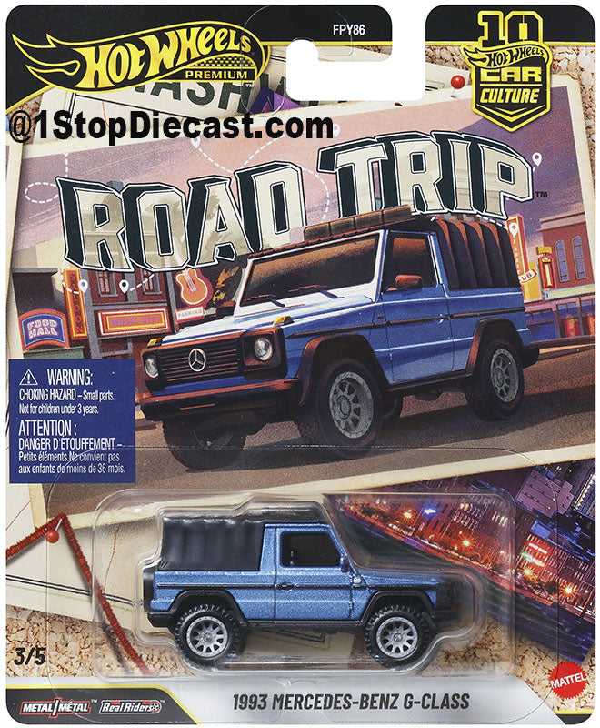Hot Wheels Car Culture 2026 Mix 7V – Road Trip – 1:64 Premium Case / Set