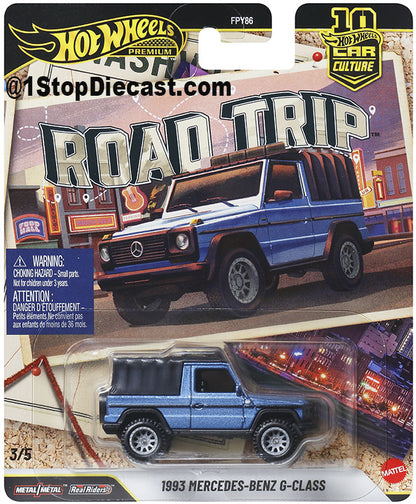 Hot Wheels Car Culture 2026 Mix 7V – Road Trip – 1:64 Premium Case / Set