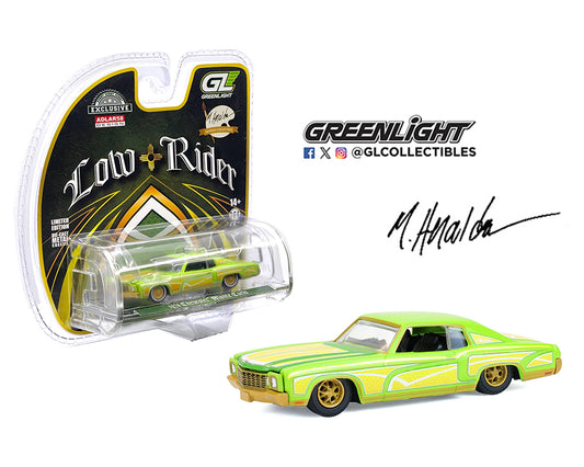 Greenlight 1:64 1970 Chevrolet Monte Carlo Lowrider – Michael Heralda Special Edition – Hobby Exclusive – Green