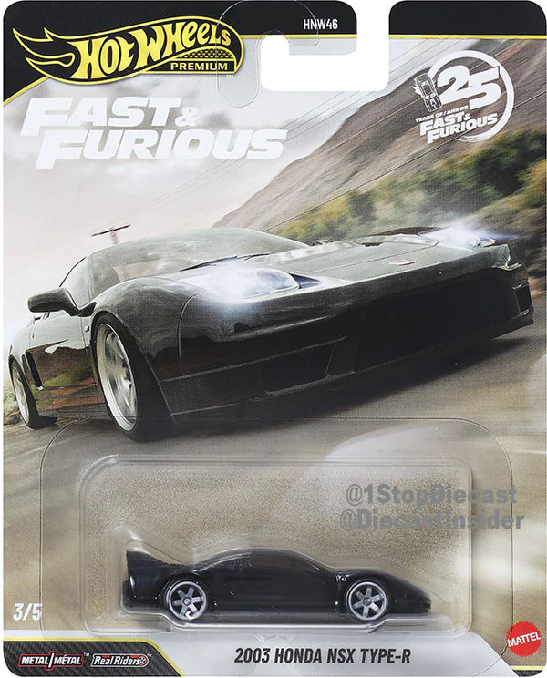 Hot Wheels Fast & Furious 2003 Honda Nsx Type R Premium 1:64 Vehicle