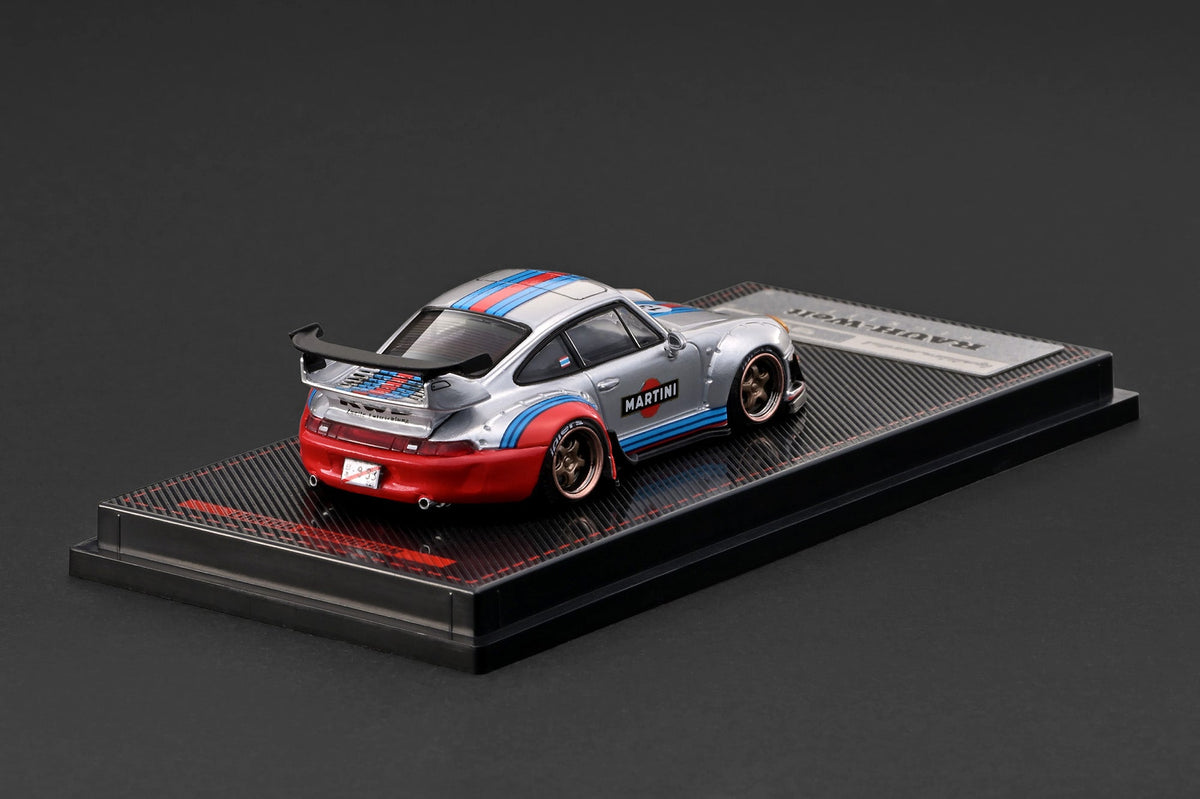 Ignition Model 1:64 RWB 993 Silver – IG4213 – rear three-quarter view