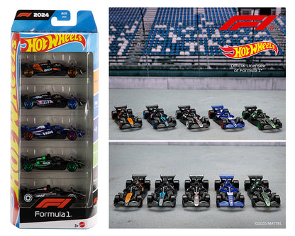 Hot Wheels Formula 1 F1 5-Pack Race Team (2024 Car Livery)