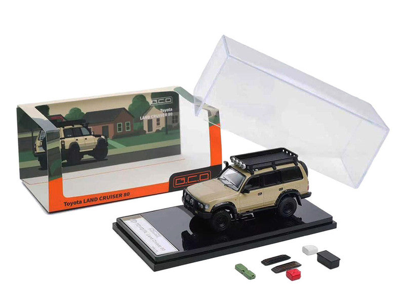 GCD 1:64 Toyota Land Cruiser 80 LHD Yellow - 80 Series - Beige
