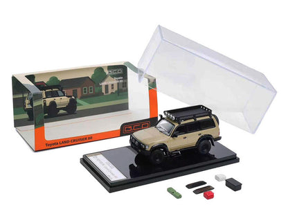 GCD 1:64 Toyota Land Cruiser 80 LHD Yellow - 80 Series - Beige