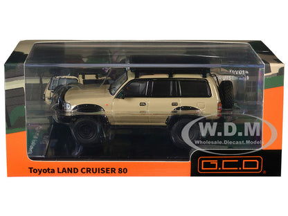 GCD 1:64 Toyota Land Cruiser 80 LHD Yellow - 80 Series - Beige