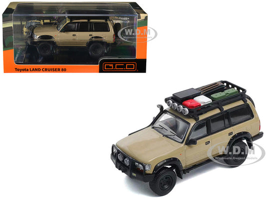 GCD 1:64 Toyota Land Cruiser 80 LHD Yellow - 80 Series - Beige
