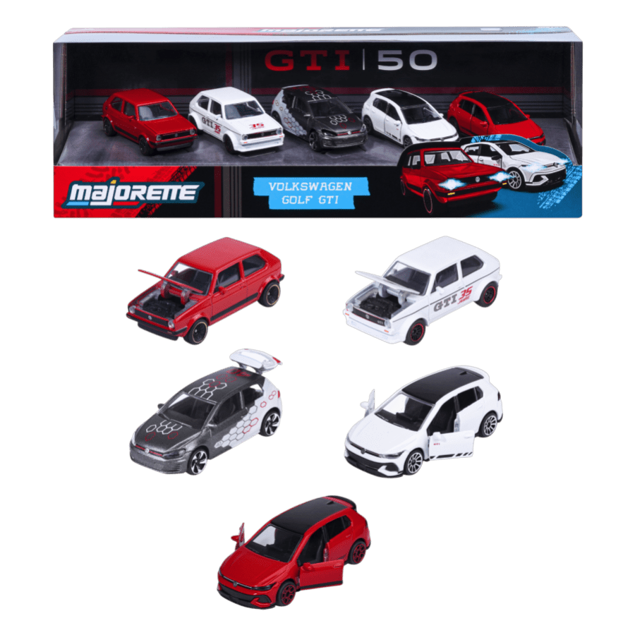 Majorette Volkswagen Golf GTI 50th Anniversary 5 Piece Gift Pack