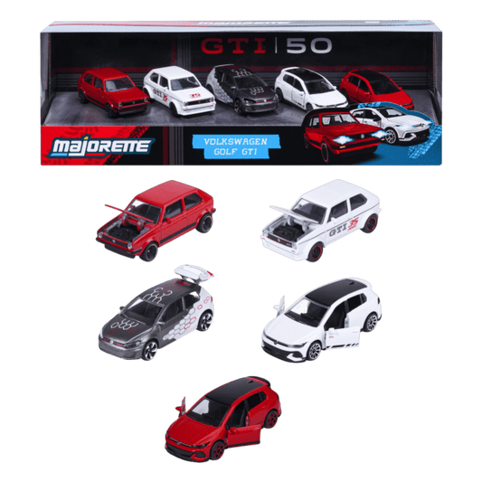 Majorette Volkswagen Golf GTI 50th Anniversary 5 Piece Gift Pack