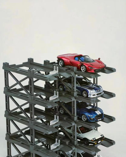 PITBOX Modular Diecast Parking Rack (10 Parking Spots per Box)