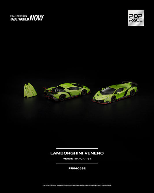 Pop Race Lamborghini Veneno Verde Ithaca 1:64 — supplier product image