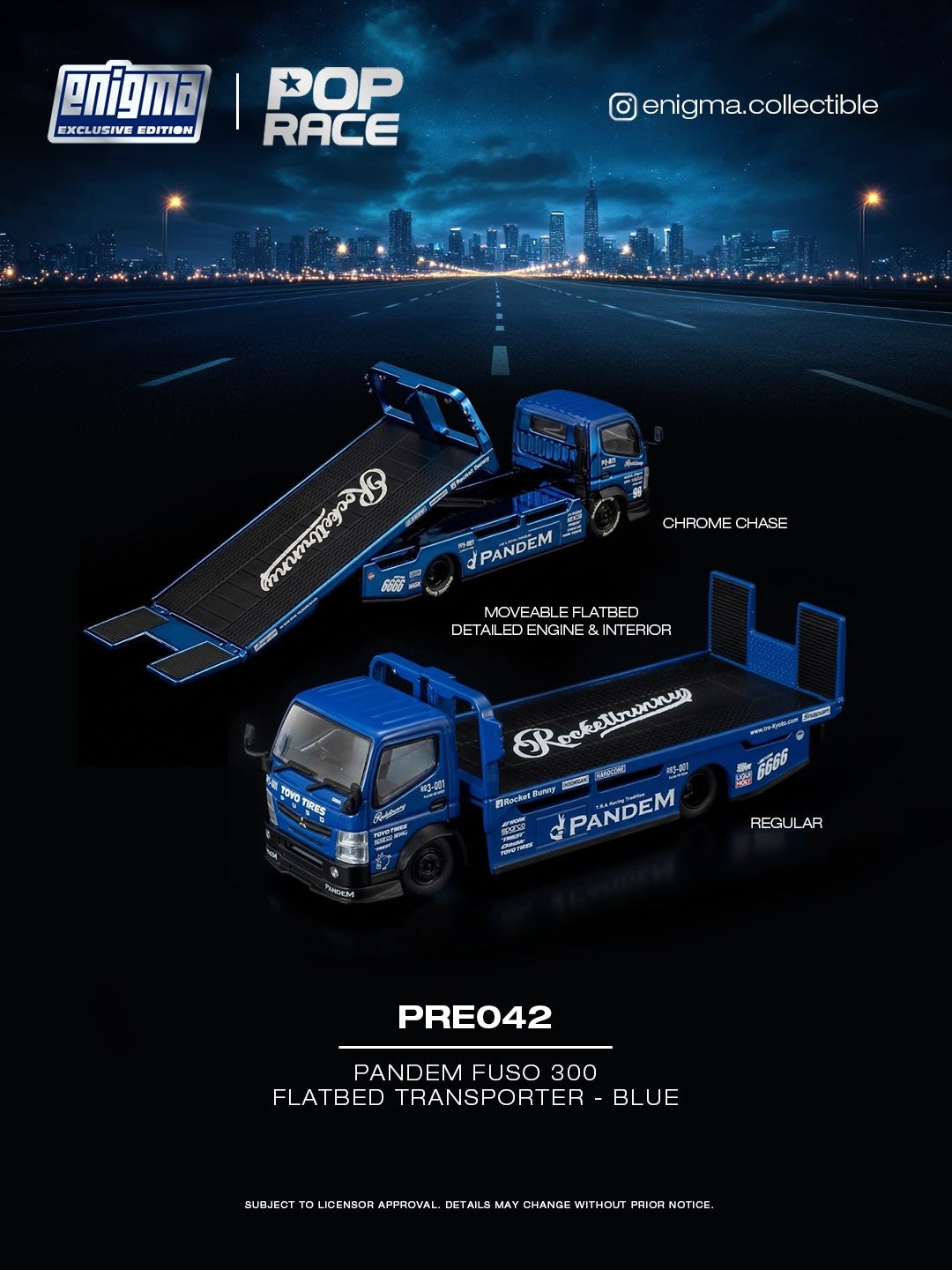 Pop Race Pandem Fuso 300 Transporter PRE042 manufacturer artwork