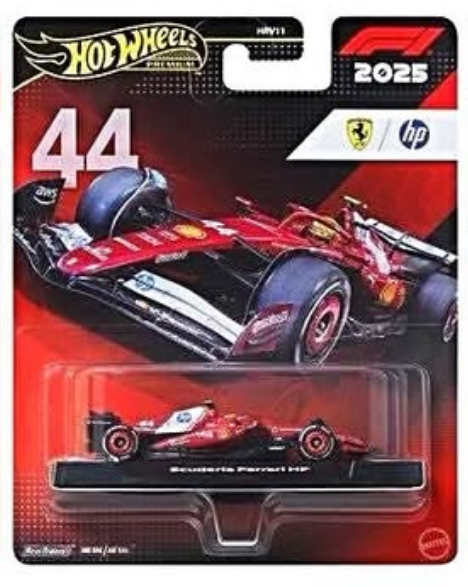 Hot Wheels Formula 1 Ferrari Lewis Hamilton #44 Premium 1:64 Vehicle
