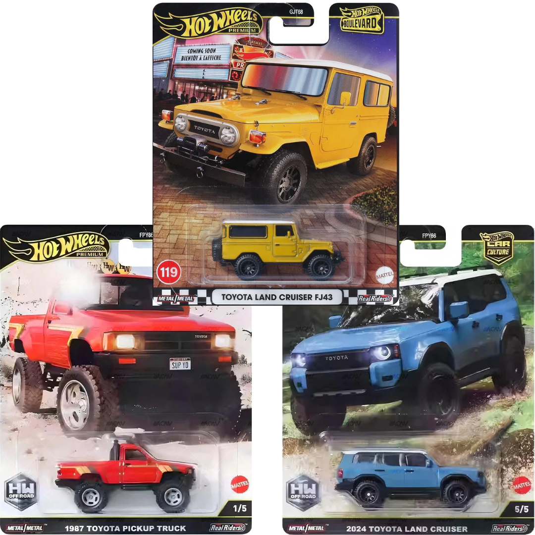Hot Wheels Toyota 4x4 Off Road Classics Bundle