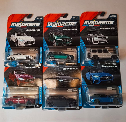 Majorette 1:64 Mercedes-AMG Premium Cars - Set of 6 Cars
