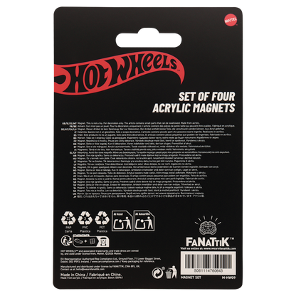 Hot Wheels - Set of Four Location Magnets