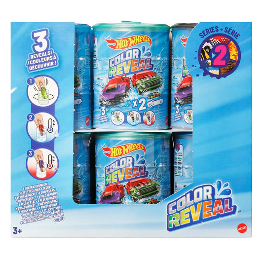 Hot Wheels Color Reveal Vehicle 2-Pack 2025 Mix 2 Display Case of 12 (12 Packs of 2)