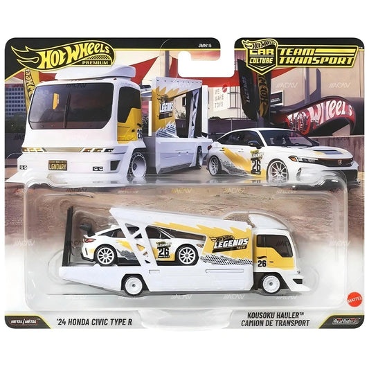 Hot Wheels Legends Tour 2026 - Team Transport - '24 Honda Civic Type R with Kousoku Hauler